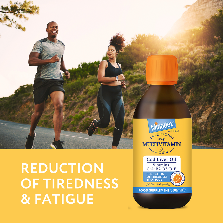 PRE-ORDER NOW - MINADEX MULTIVITAMIN LIQUID 300ml - This formula combines the perfect mix of Vitamins A, B2, B3, C, D, and E, delivering a balanced solution for you and your family.