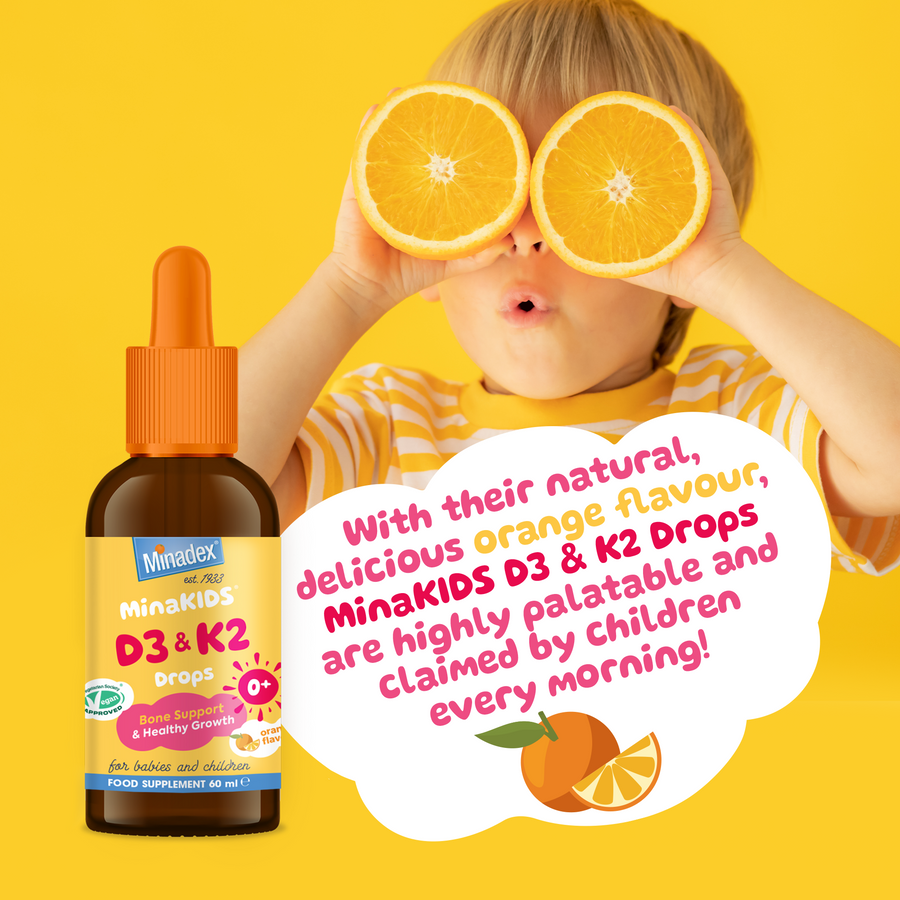 PRE-ORDER NOW - MINADEX D3 & K2 DROPS 60ml