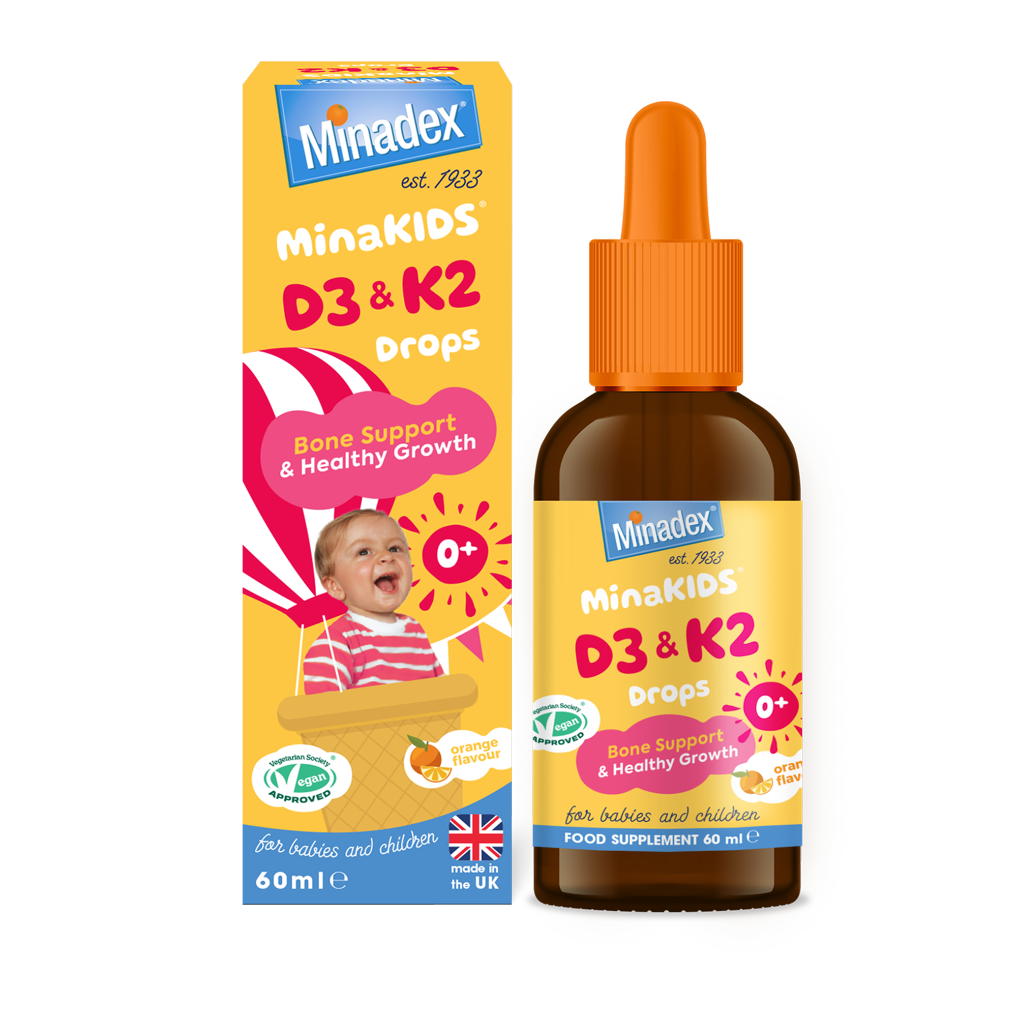 Minakids D3 + K2 Drops