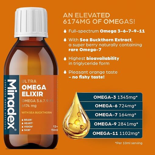 Ultra Omega Elixir | Omega 3–6–7–9–11