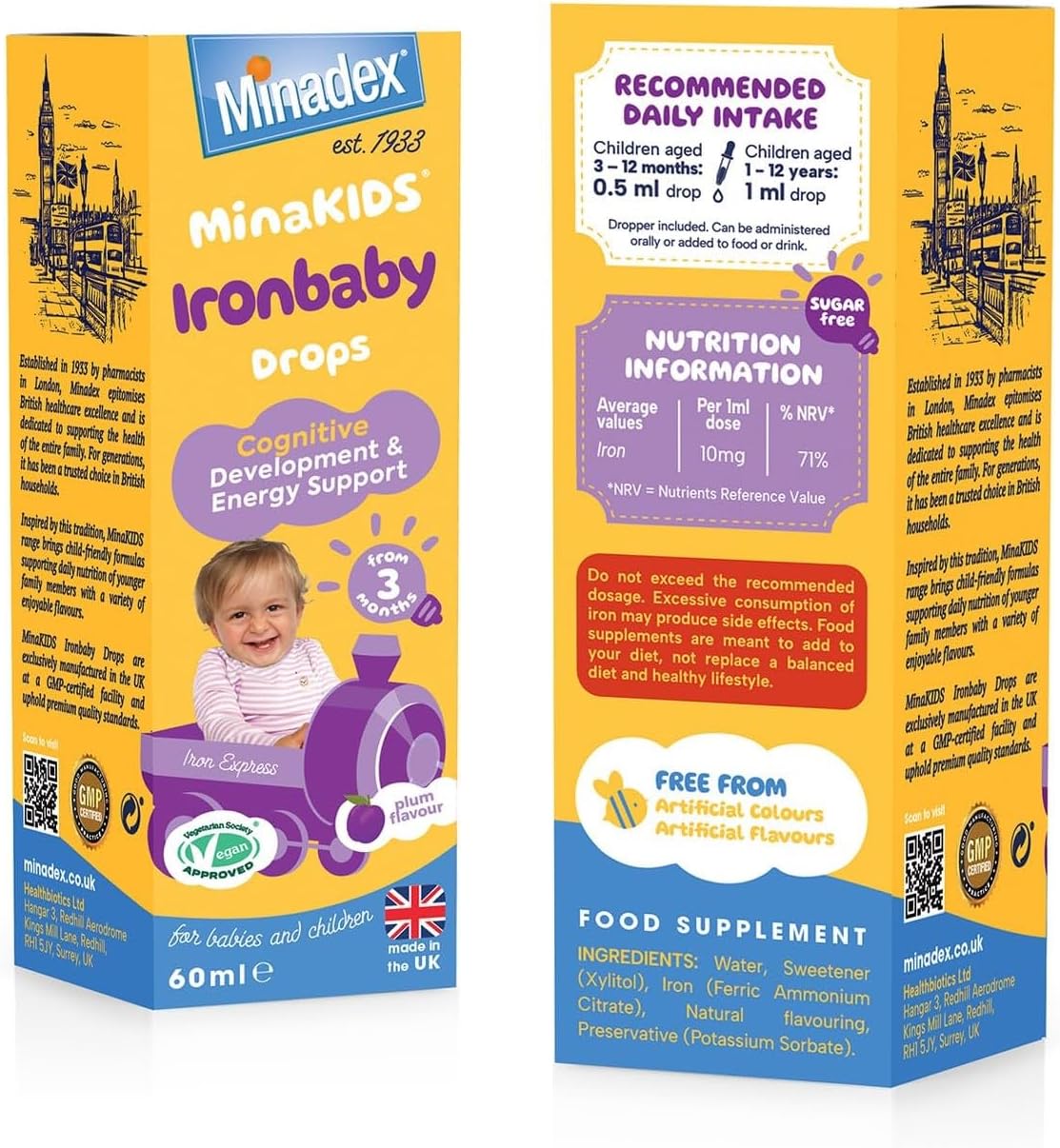 Minakids IronBaby Drops