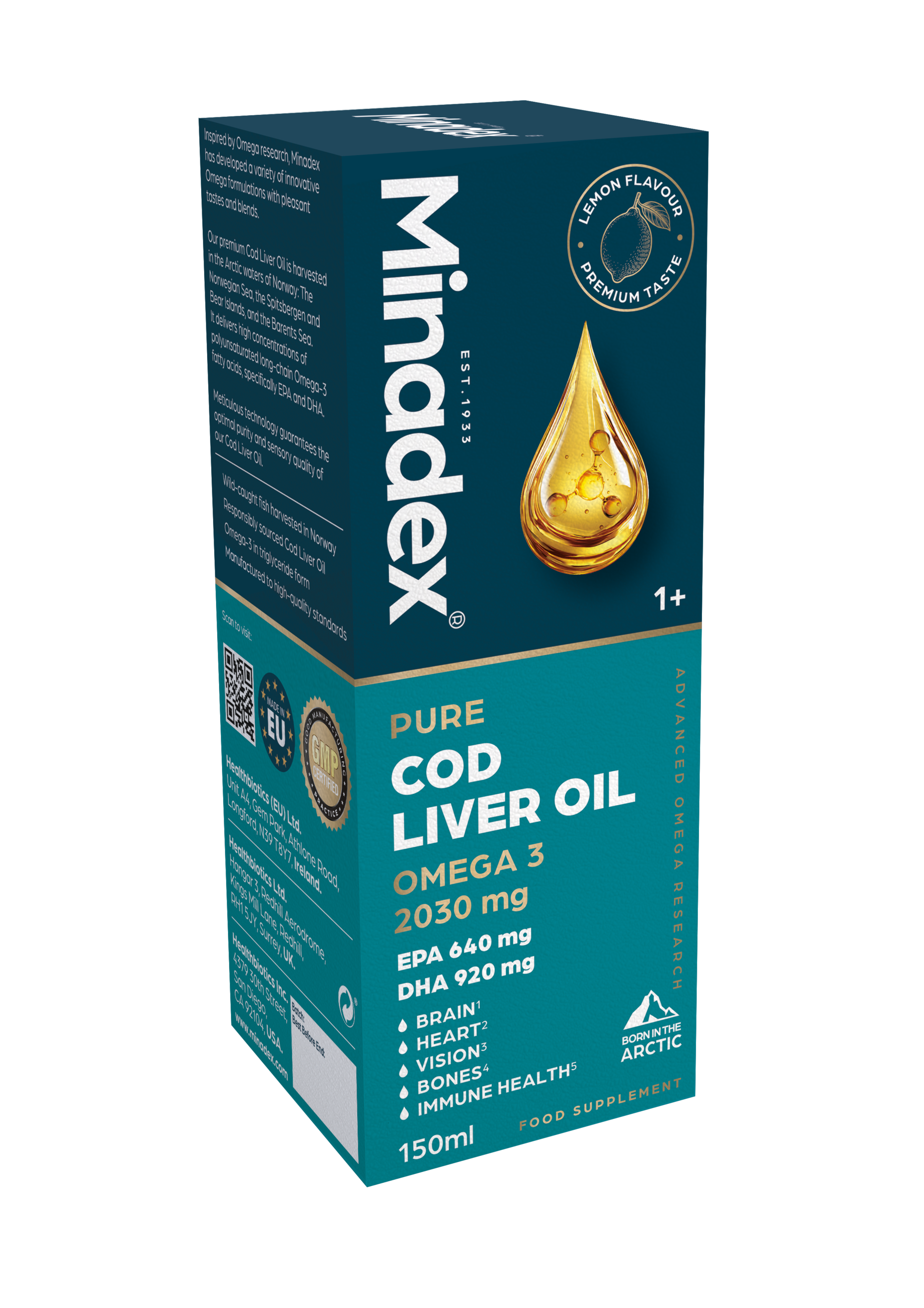 Omega 100% Pure Cod Liver Oil | Premium Arctic Formula