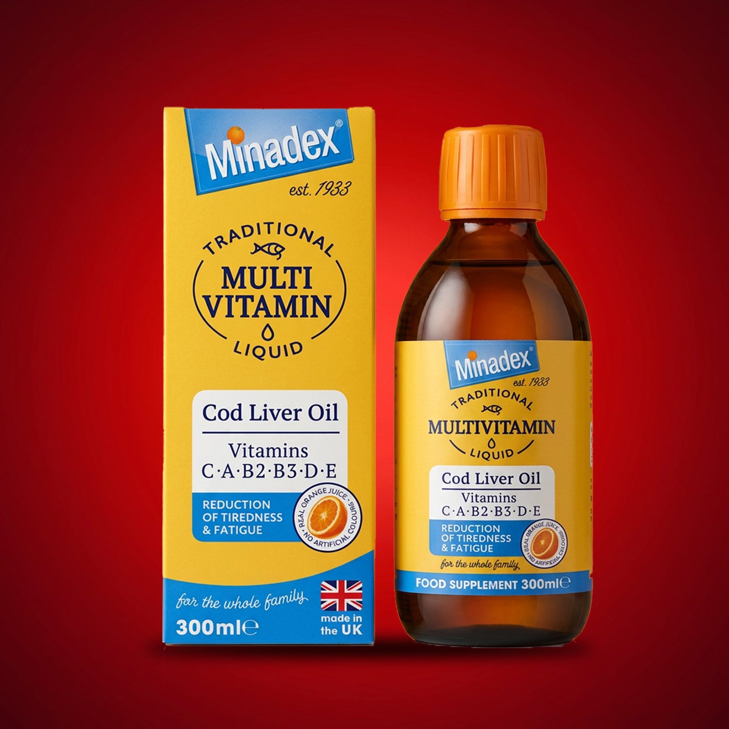 Minadex Multivitamin Liquid with Cod Liver Oil