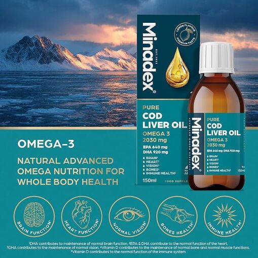 Omega 100% Pure Cod Liver Oil | Premium Arctic Formula