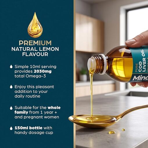 Omega 100% Pure Cod Liver Oil | Premium Arctic Formula
