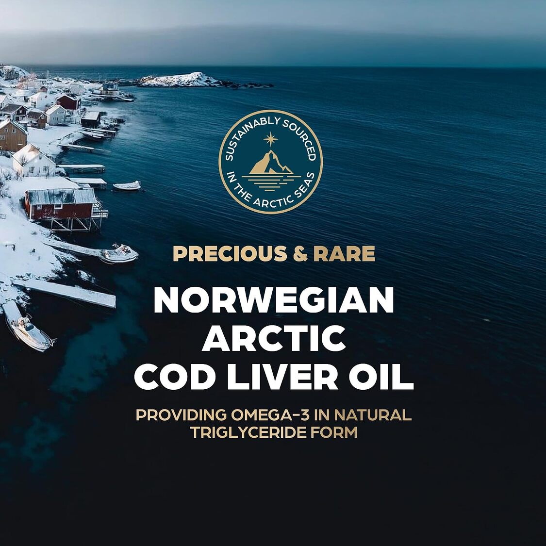 Omega 100% Pure Cod Liver Oil | Premium Arctic Formula