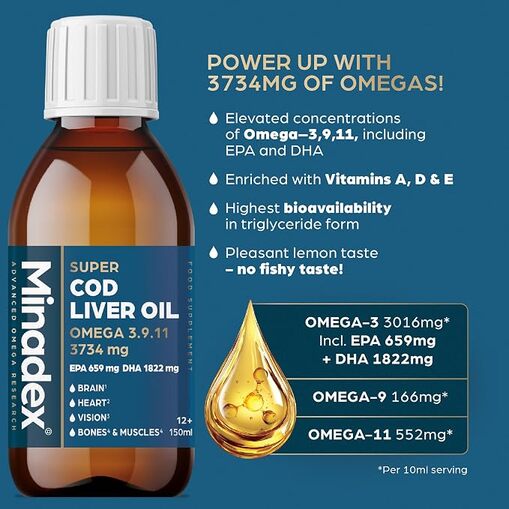 Omega Super Cod Liver Oil | Omega 3–9–11