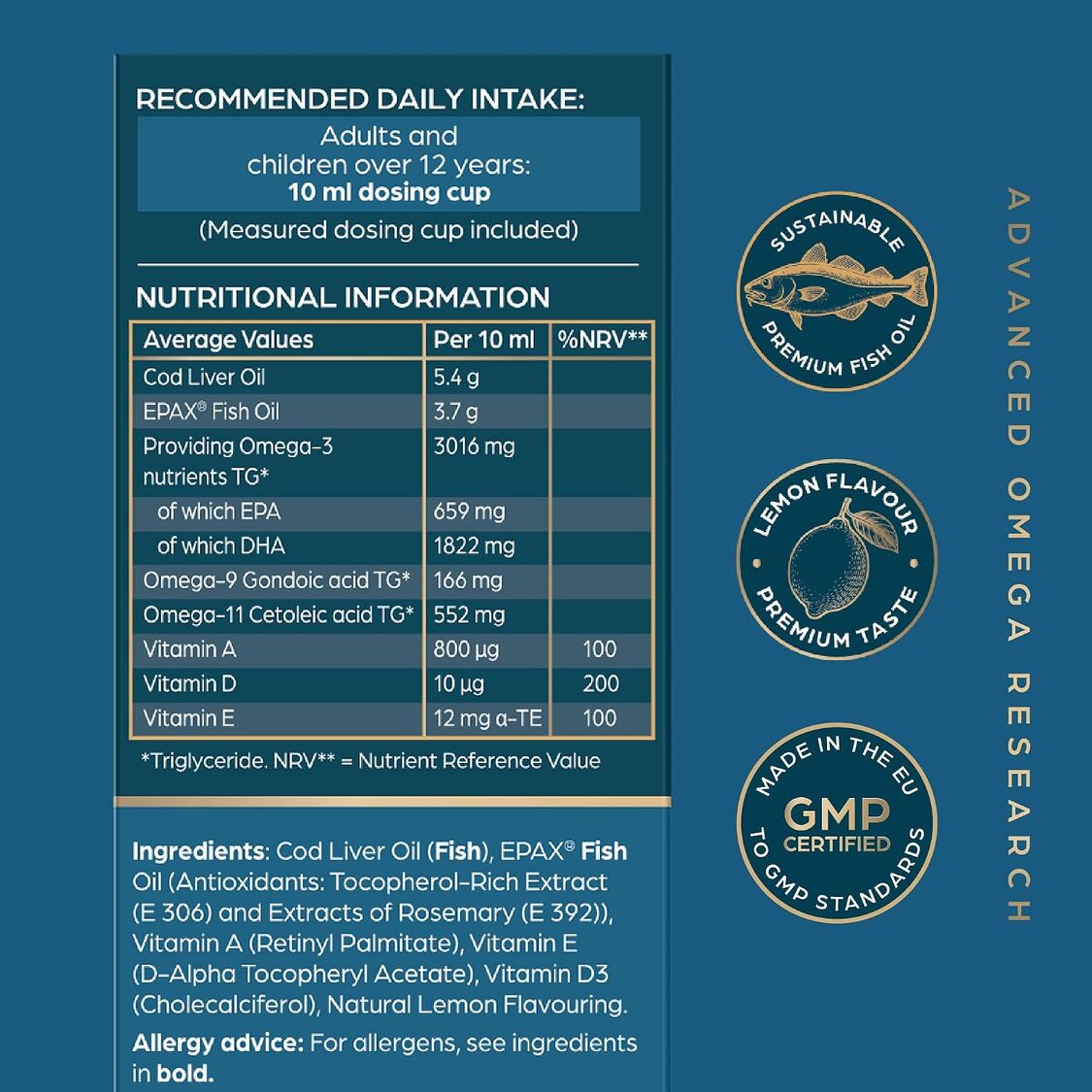 Omega Super Cod Liver Oil | Omega 3–9–11