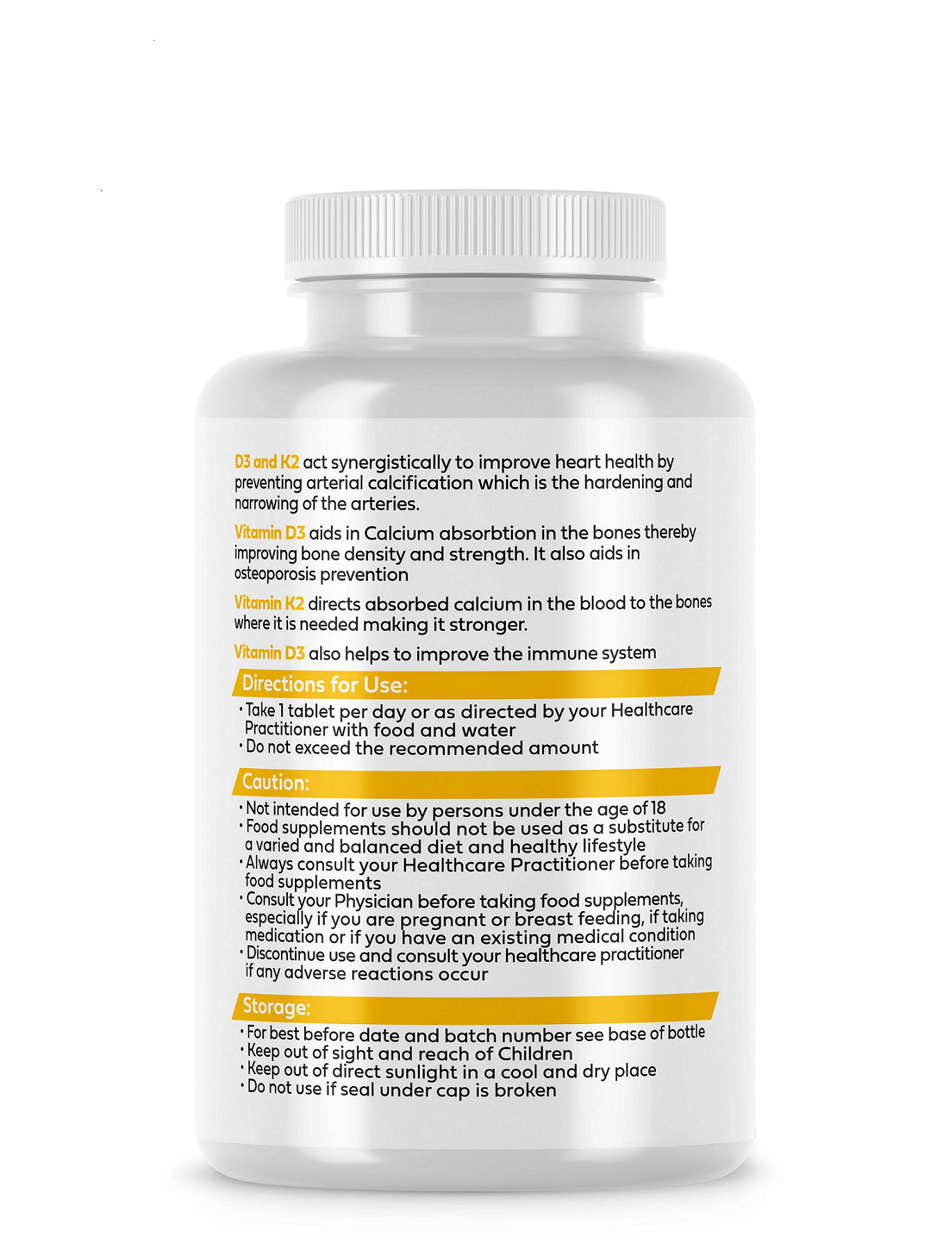 Vitamin D3 + K2