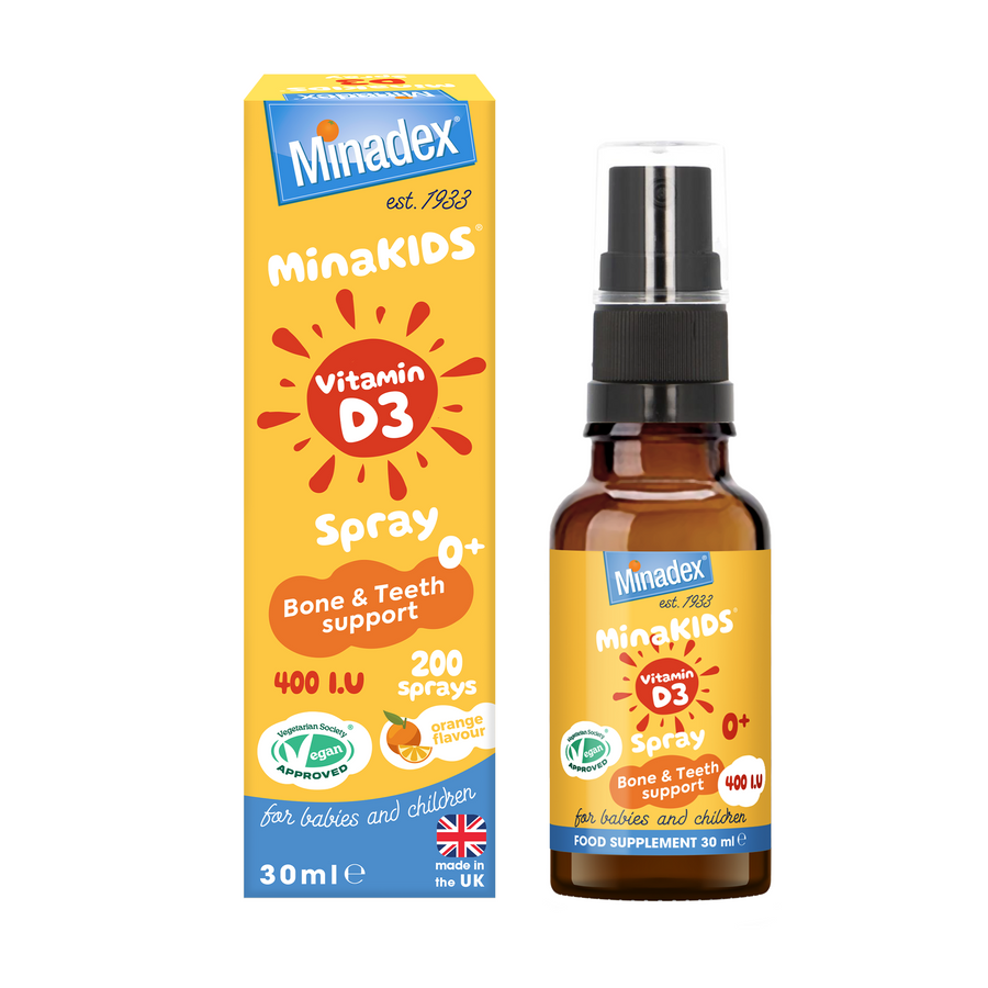 PRE- ORDER NOW - MinaKIDS Vitamin D3 Oral Spray – Sugar-Free, Fast-Absorbing Sublingual Formula (30ml) For Infants 0+ | Bone Health & Immunity Support | No Additives |